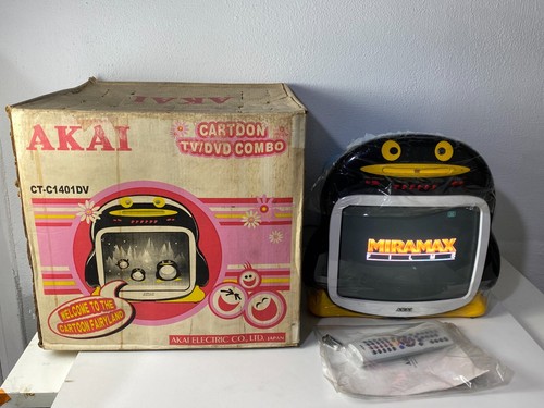 Vintage akai c1401dv - akai, crt