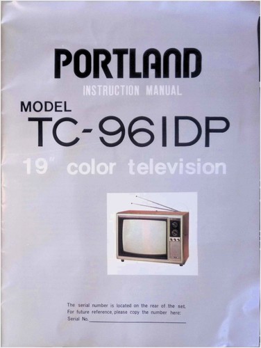 Portland 961dp colori tv - tc-961dp, 19